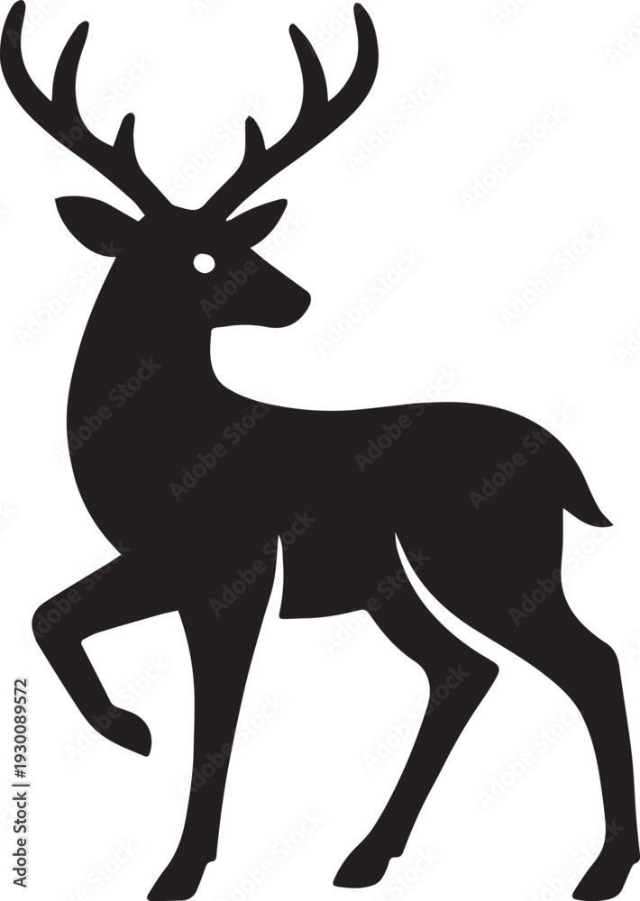 Obraz premium Deer Silhouette