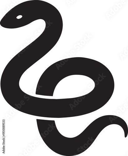 Simple Snake Silhouette