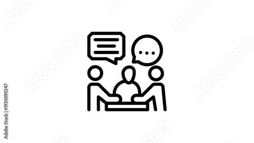 meeting animated icon