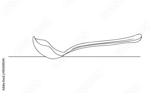 Vector illustration of a spoon