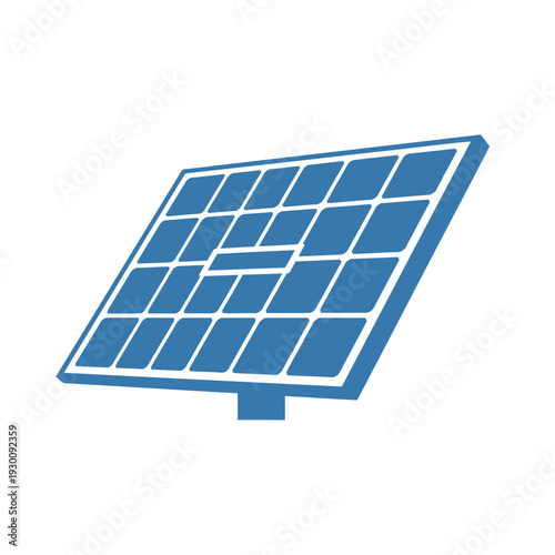 Solar panel array tilted for solar energy collection