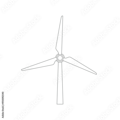 Wind turbine with three blades in high wind