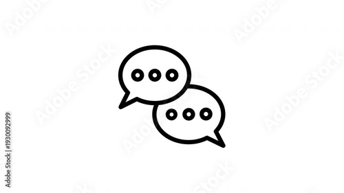 speech bubble animated icon