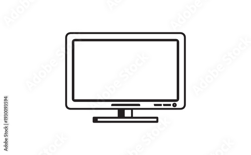 Vector computer monitor icon