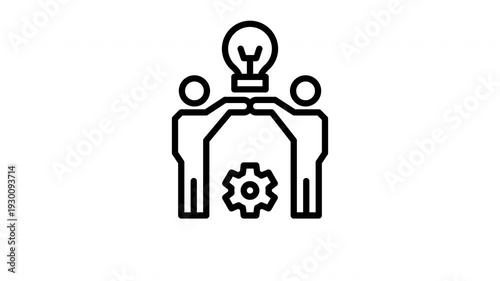 teamwork animated icon