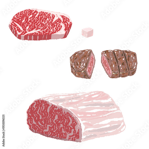 Assorted Wagyu Beef Steaks Set