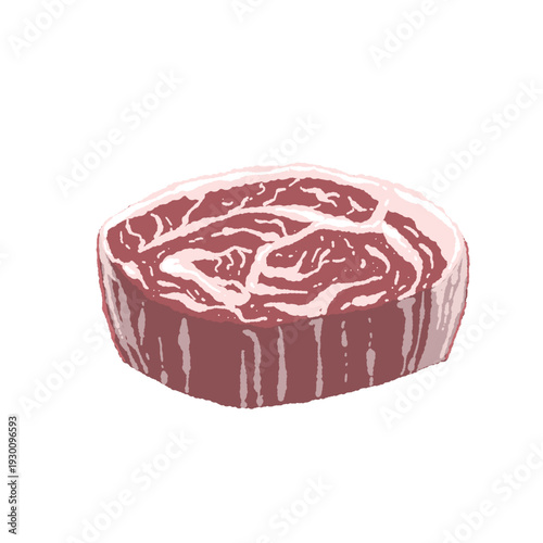 Thick Cut Wagyu Beef Sirloin Ribeye Steak Raw