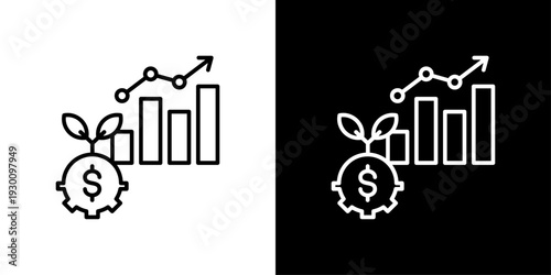 Investment Icon Sheet Black And White