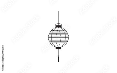Vector wireframe globe pendant light fixture