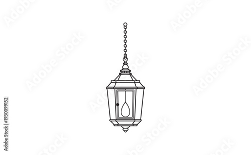 Vector lantern pendant light fixture