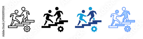 Onboarding icon set multiple style collection