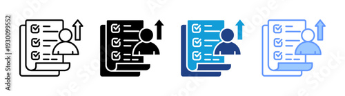 Personal Development icon set multiple style collection