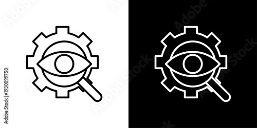 Vision Icon Sheet Black And White