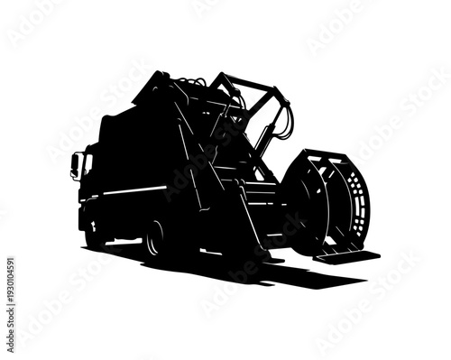 Heavy-Duty Road Grader Construction Vehicle