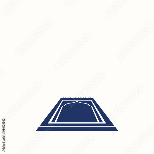 Stylized Navy Triangular Pyramid with Nested Frames and Inner Wavy Edge