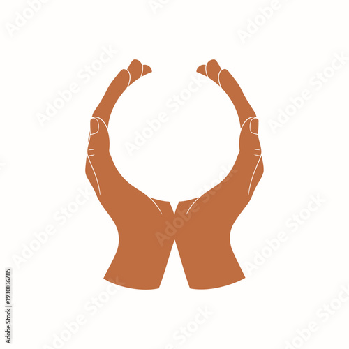 Hands Clasped in a Circle Symbolizing Unity and Support