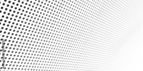 Vector panorama drafting paper. Graphic regular dots grid background. eps 10 illustration