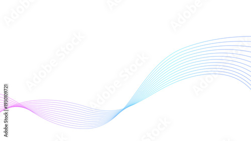 流れるような曲線の抽象的な背景イメージ素材