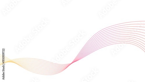 流れるような曲線の抽象的な背景イメージ素材