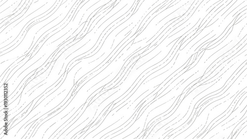 Delicate abstract pattern consists of fine dotted and dashed lines in gray and black creating a subtle flowing texture.