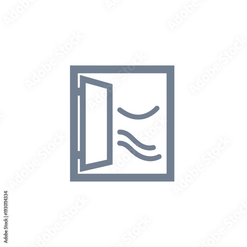 Open Door with Airy Waves in Frame