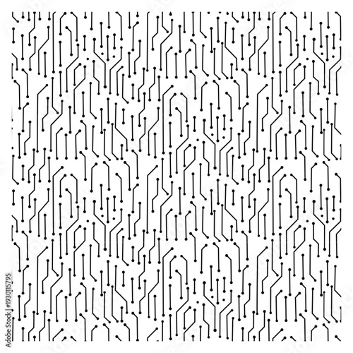 intricate CPU microchip circuit broad digital connection high tech modern motherboard seamless pattern