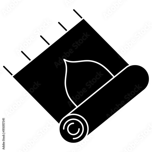 muslim prayer mat vector icon