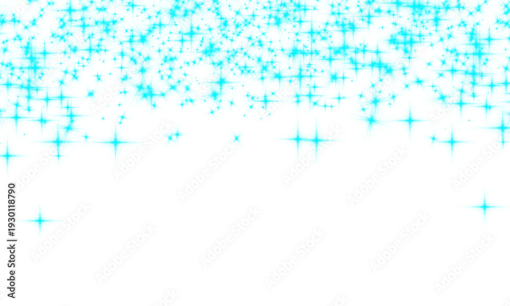 Obraz premium Bright Cyan Blue Abstract Shape with White Base Isolated on Transparent Background