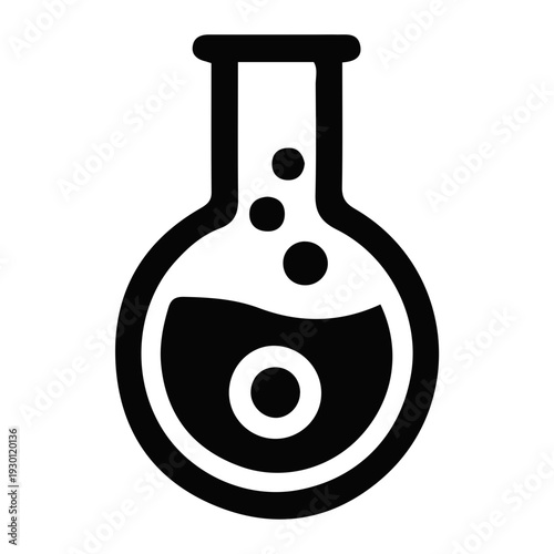 Flask icon symbolizing scientific research and biochemical discovery, essential for advancing knowledge and solutions in dental and cellular health