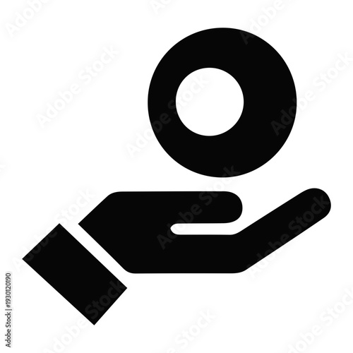 Hand holding a coin icon representing financial investment in dental and cellular health