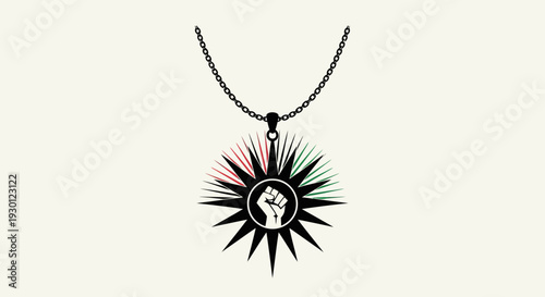 Symbolic pendant illustrating collective strength and cultural heritage on an elegant chain