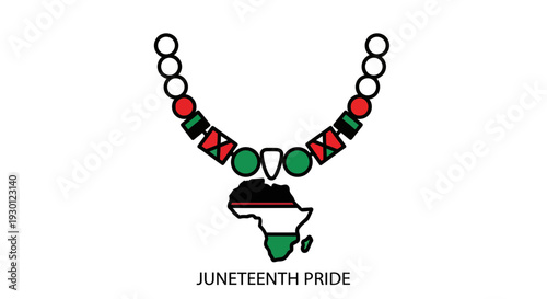 Vibrant Juneteenth celebration design illustrating African heritage and emancipation unity