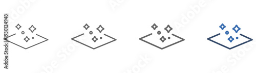 
outline icon set clean with cleaning cloth design
