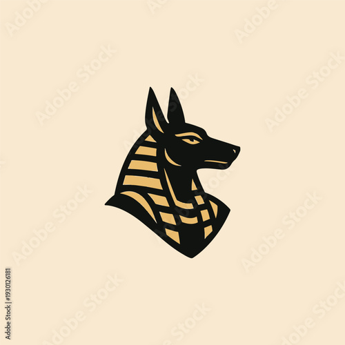 Anubis Egypt God Logo