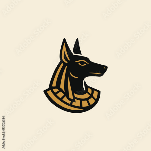 Anubis Egypt God Logo