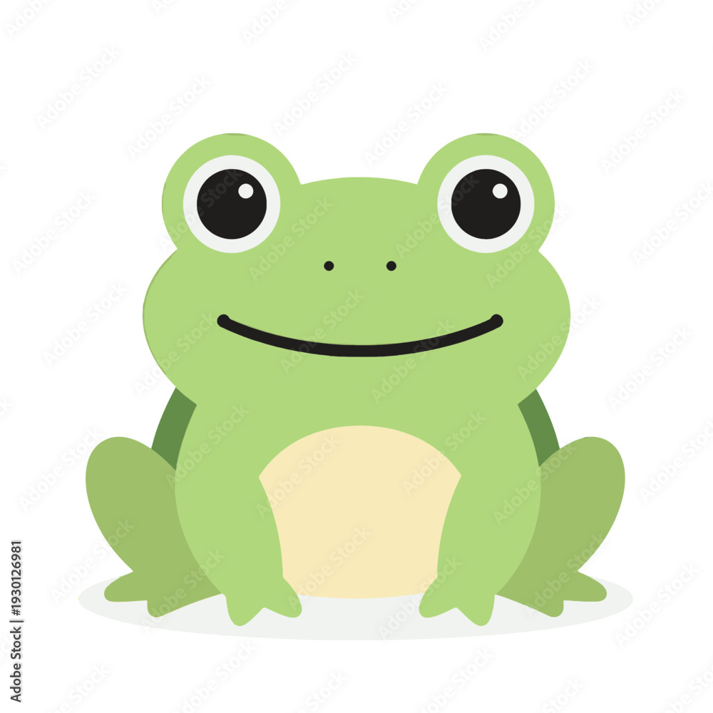 Fototapeta premium Green Frog Animal UI Icon for Mobile Interface