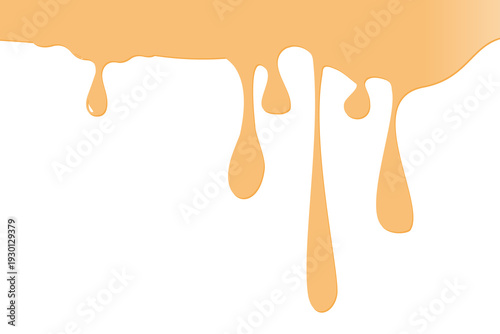 sweet melted peanut butter background. EPS 10