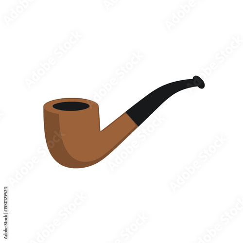 Smoking Pipe Vector Icon for App UI