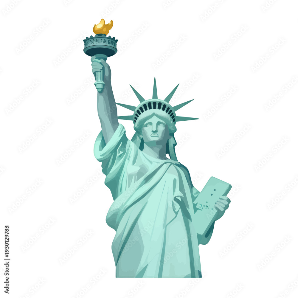 Obraz premium Statue of Liberty 3d Icon for App UI
