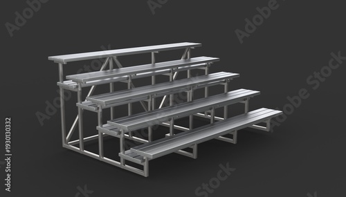 Obraz na płótnie metal bleachers
