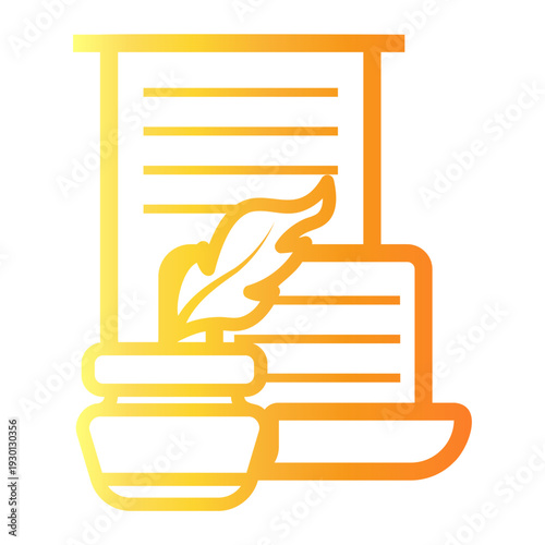 article Line Gradient Icon
