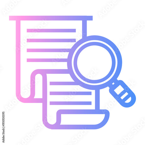 file Line Gradient Icon