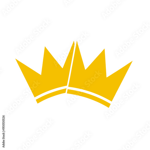 Yellow Crown Icon for App UI
