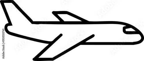 Airplane Icon Symbolizing Global Travel and Aviation