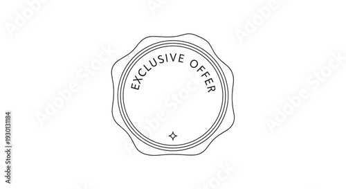 Exclusive Offer Stamp Seal - Special Promotion, Discount, Marketing Badge
