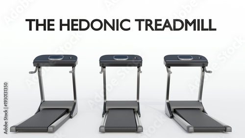 A 3D rendering of a treadmill and the word 