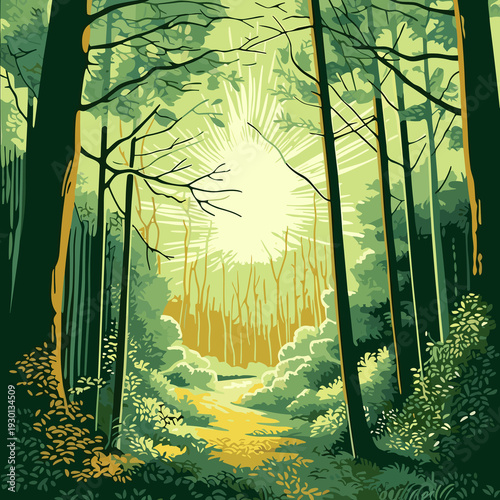 autumn landscape with trees