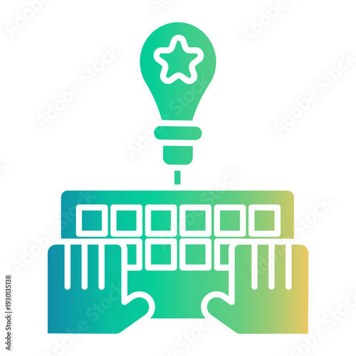 typing Gradient icon