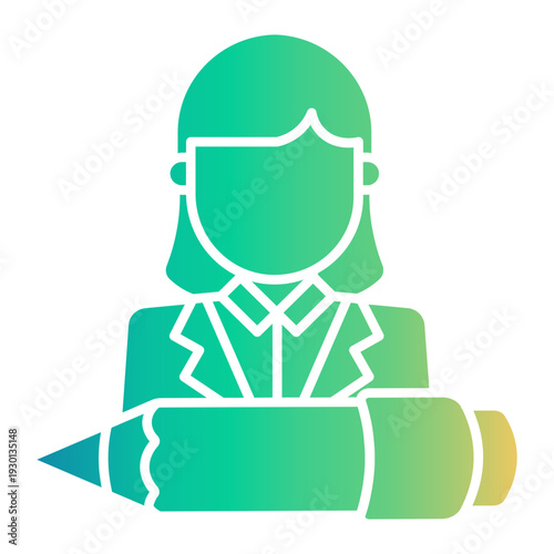 writer Gradient icon
