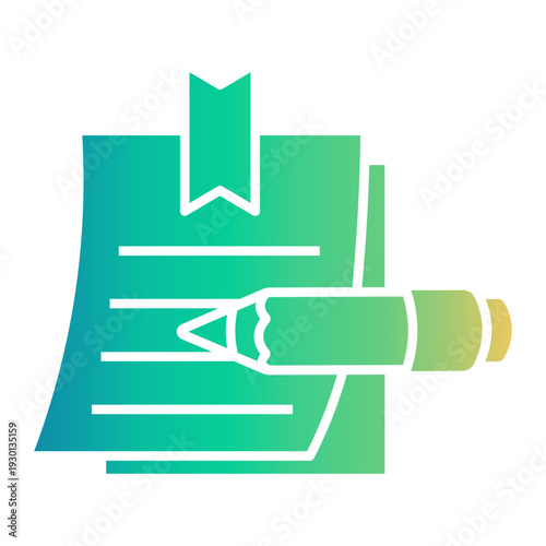 writer Gradient icon